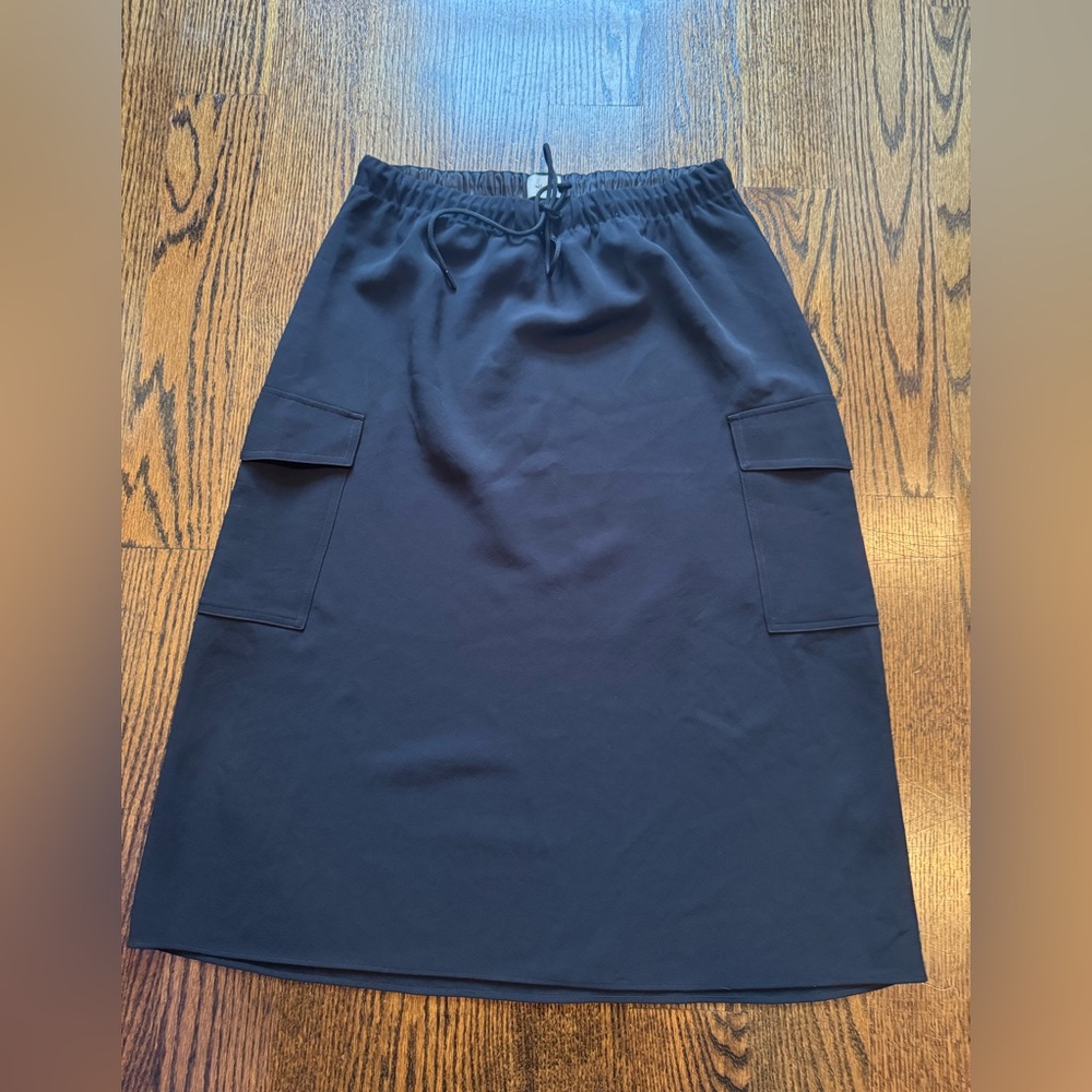 Wilfred Charcoal Elastic Waist Skirt